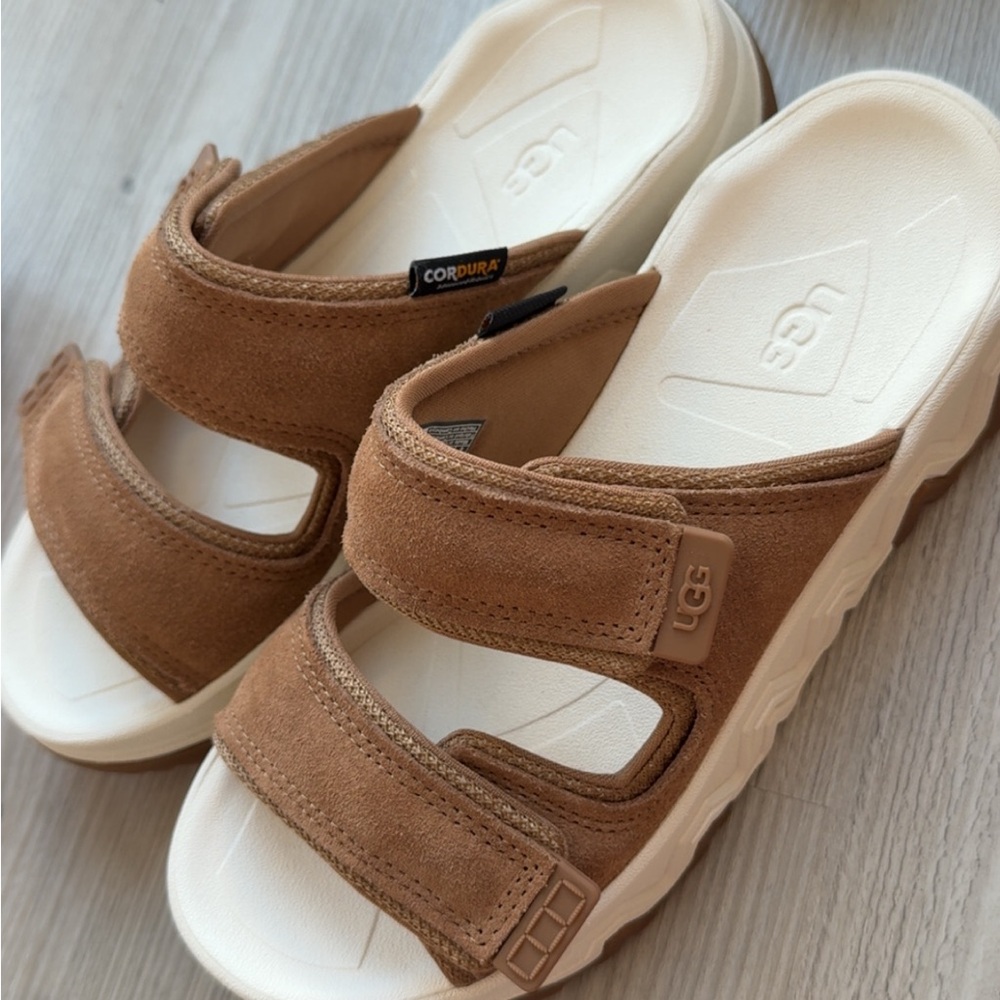 UGG Kids Tan Slide Sandals
